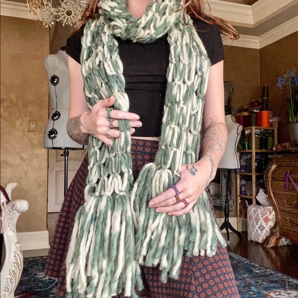 Handmade Macrame Crochet Scarf